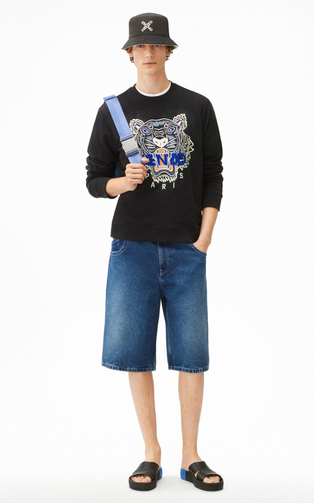 Kenzo Tiger Sweatshirt Herr | 46503-CLKQ